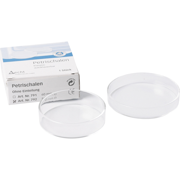 Petriskål uden inddeling 80x23 mm