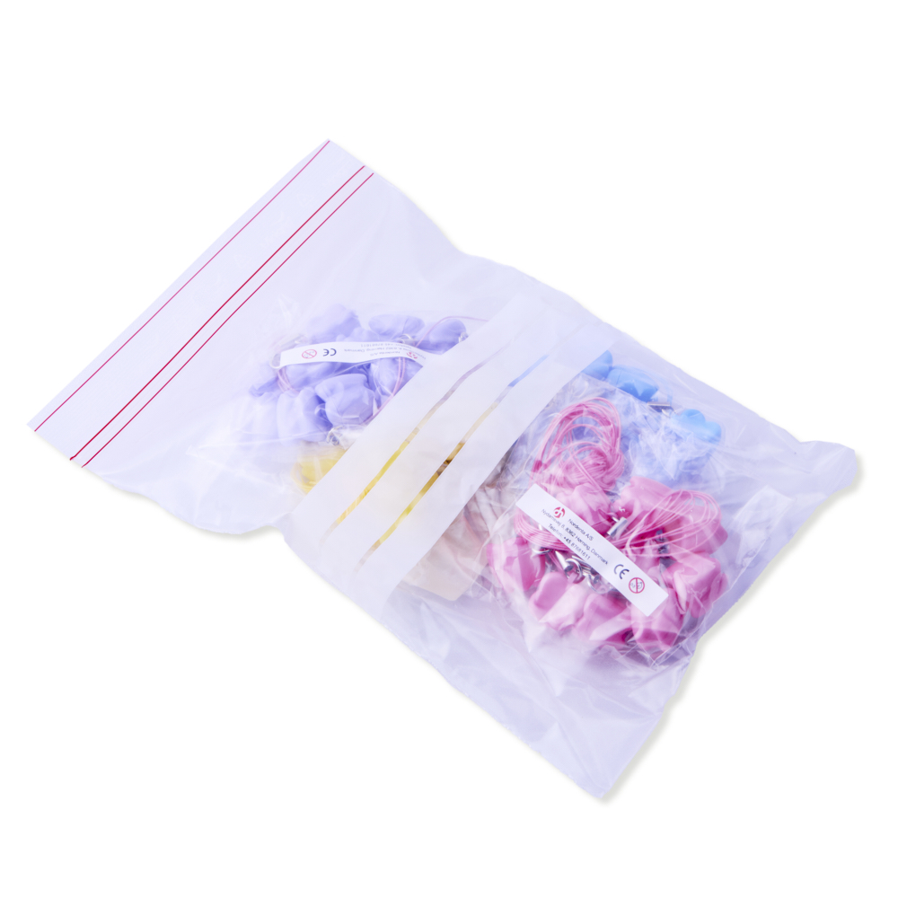 Legetøj, mini tandbeholdere med snor, 40 stk.