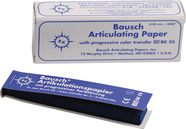 Bausch artikulationspapir BK-05 blå, 300 stk.