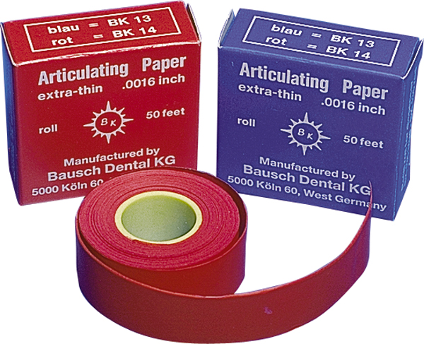 Bausch artikulationspapir BK-13 rulle, blå, stk.