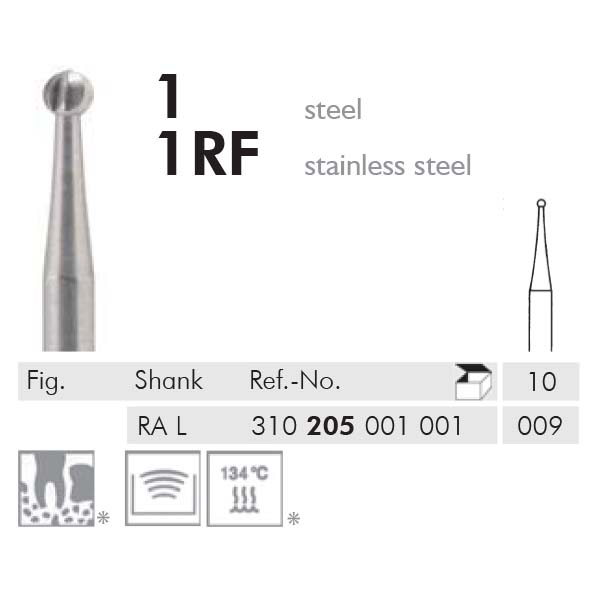 Meisinger stålbor rosen 26 mm 009 RA L, 10 stk.
