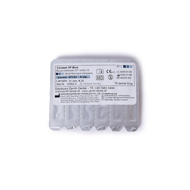 Conzept VF-Blue file, 31mm, str 25, rød, 6 stk 