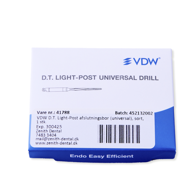 VDW D.T. Light-Post universalbor str. 0,5, sort, 1 stk