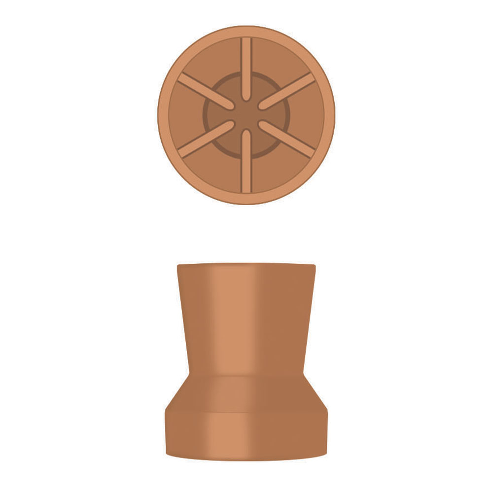 Hawe gummikopper nr. 9010 orange, 120 stk.