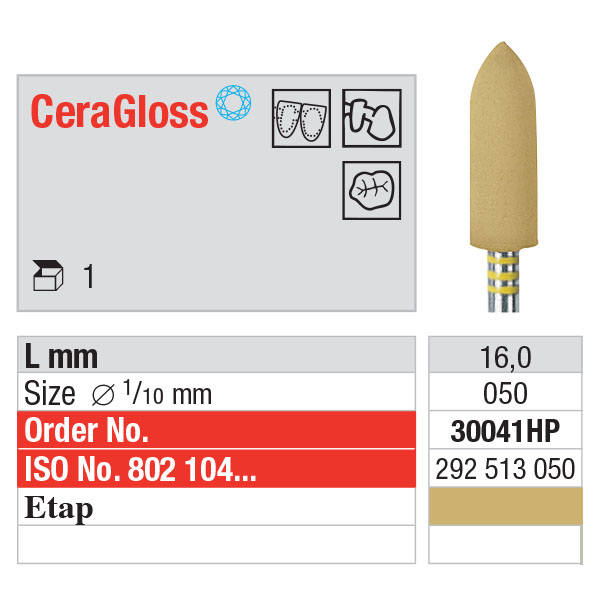 Edenta CeraGloss polerer 30041 HP, stk.