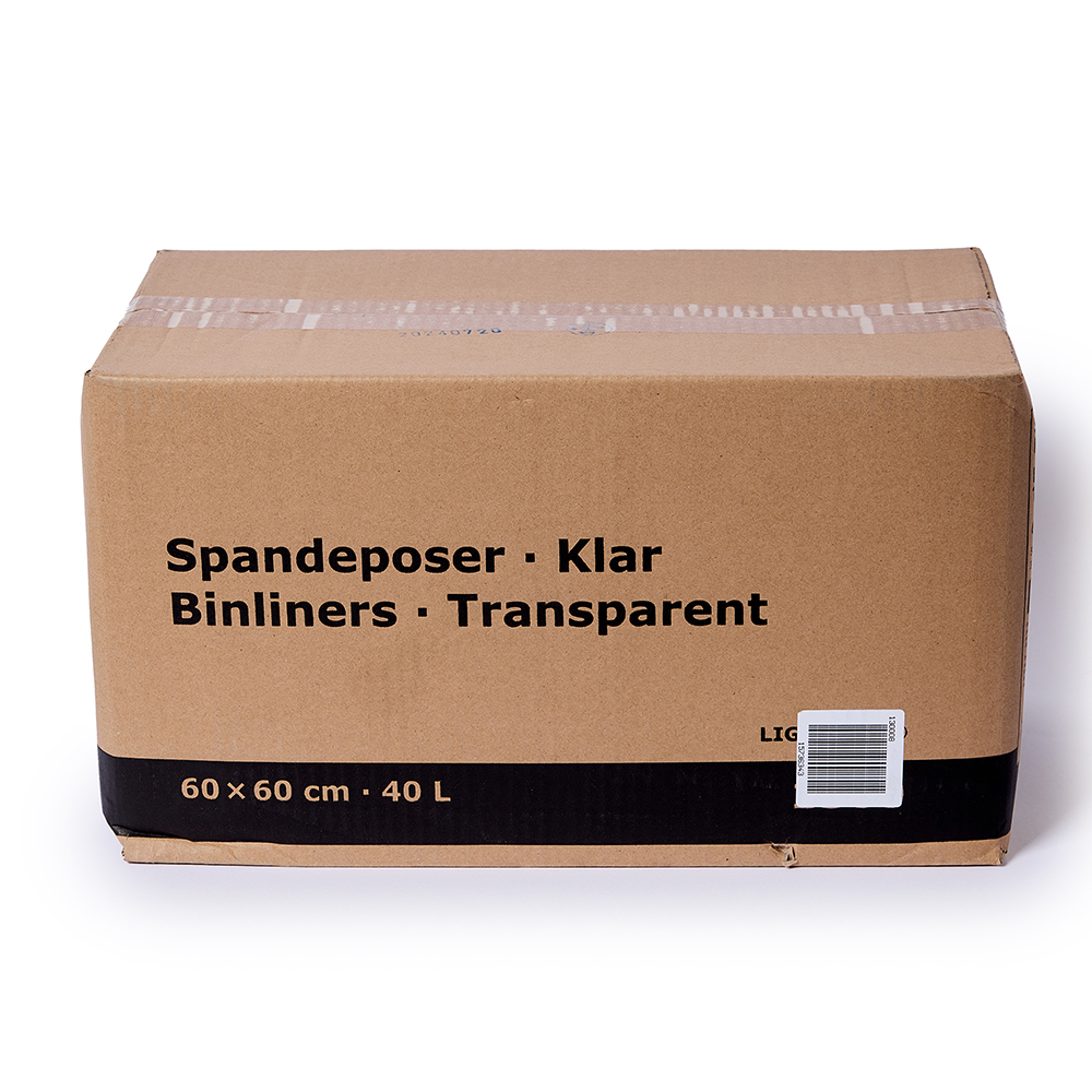 Poly-Line affaldsposer klare 60 x 60 cm, 32 ruller