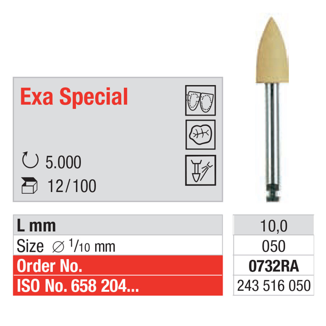 Edenta Exa Special polerere 0732  RA, 12 stk.