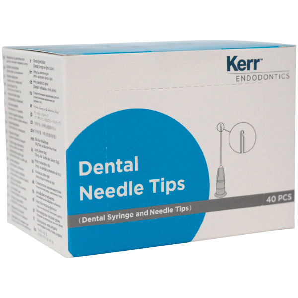 Kerr Dental Needle Tips, gule, 0,3 x 25 mm, 40 stk