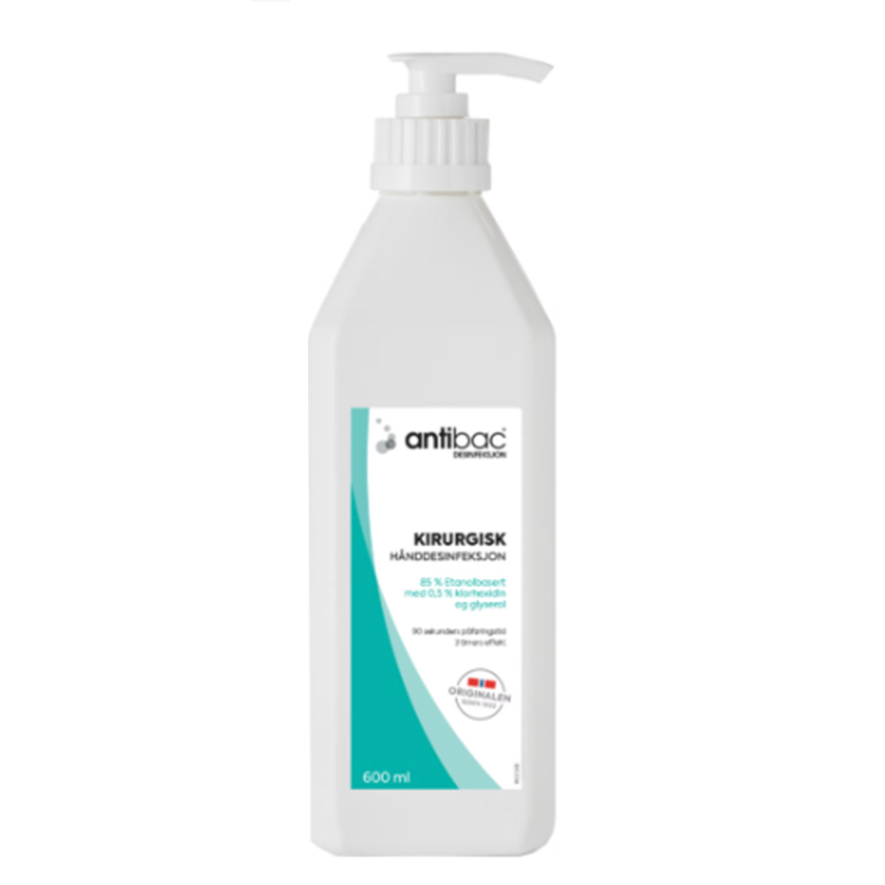 Antibac kirurgisk hånddes. m/CHX, 600 ml 