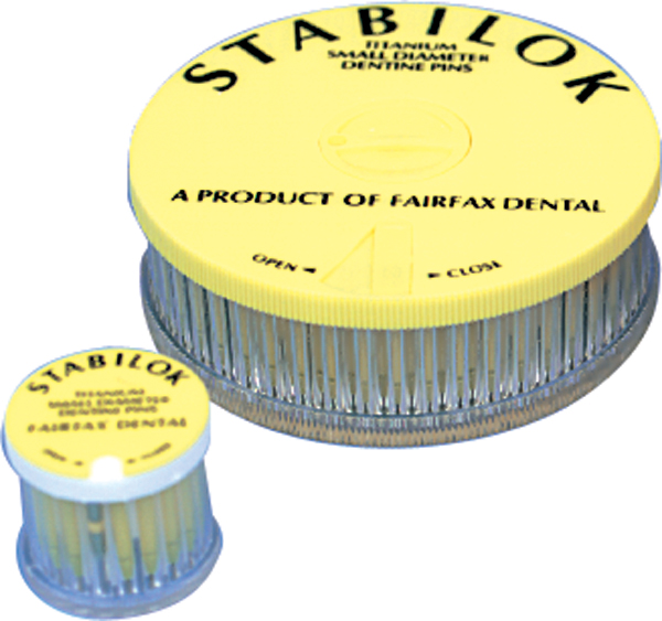 Stabilok stifter 0,60 mm gul, 100 stk.