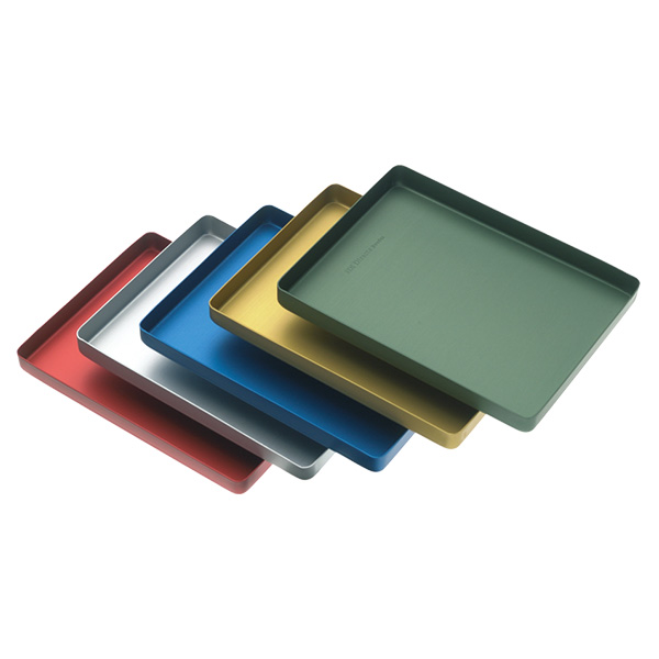 Aluminiumsbakke uperforerede, rød, stk.