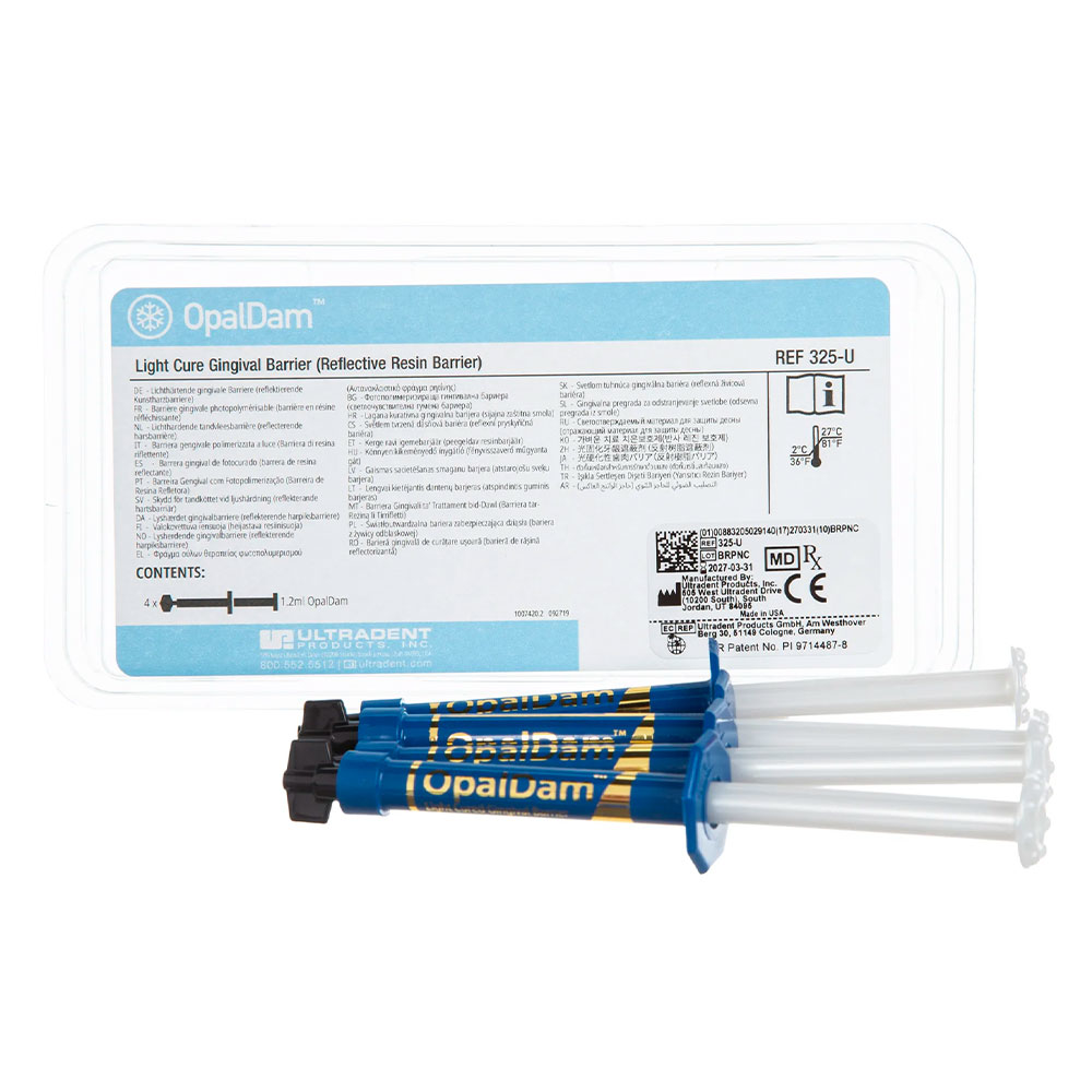 OpalDam flydende kofferdam, hvid, 4 x 1,2 ml