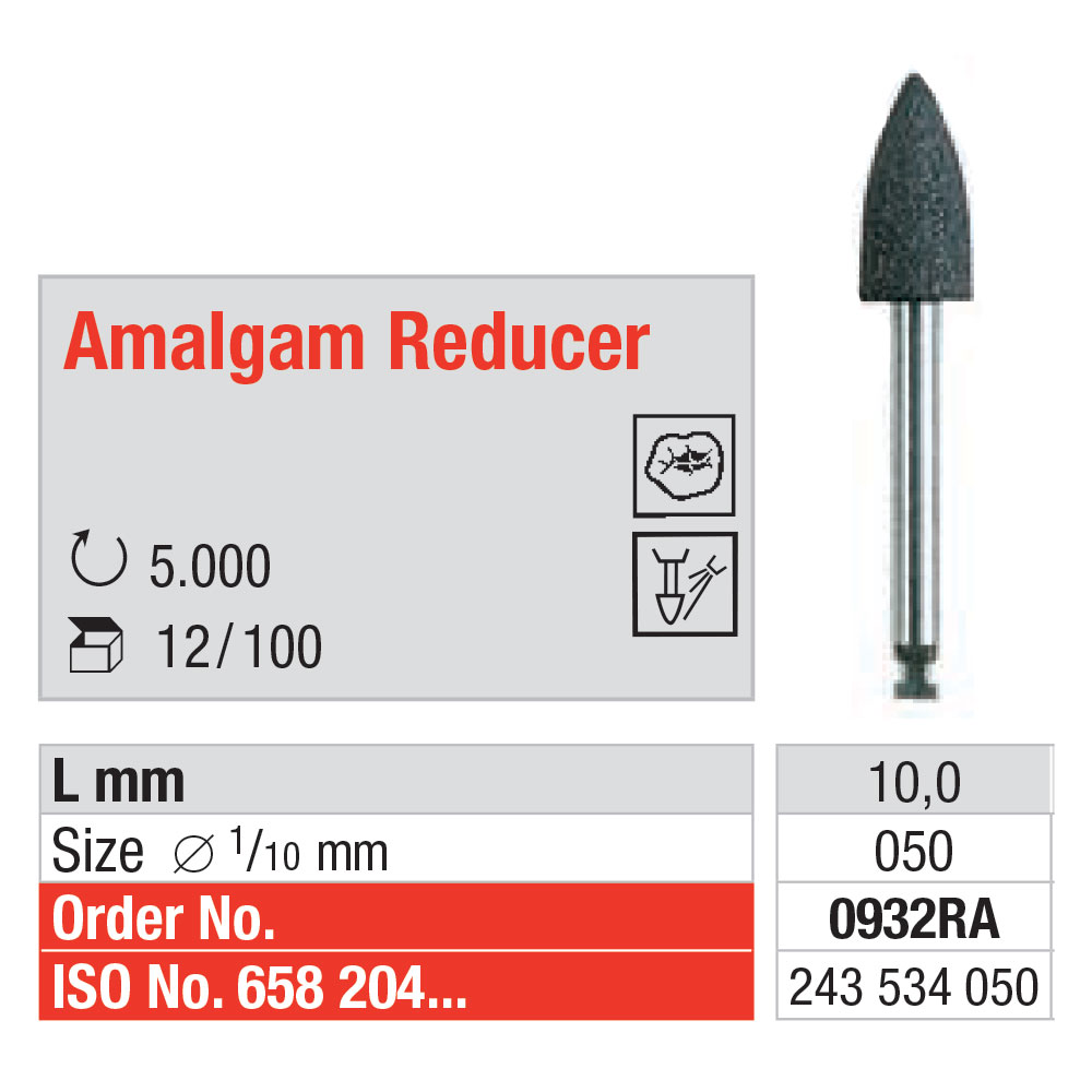 Edenta Amalgam Reducer polerer 0932 RA 12 stk.
