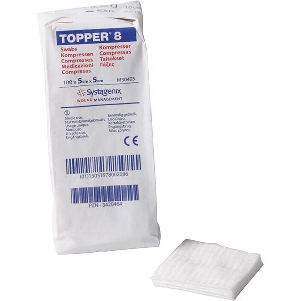 Topper 8, 5 x 5 cm, 100 stk.