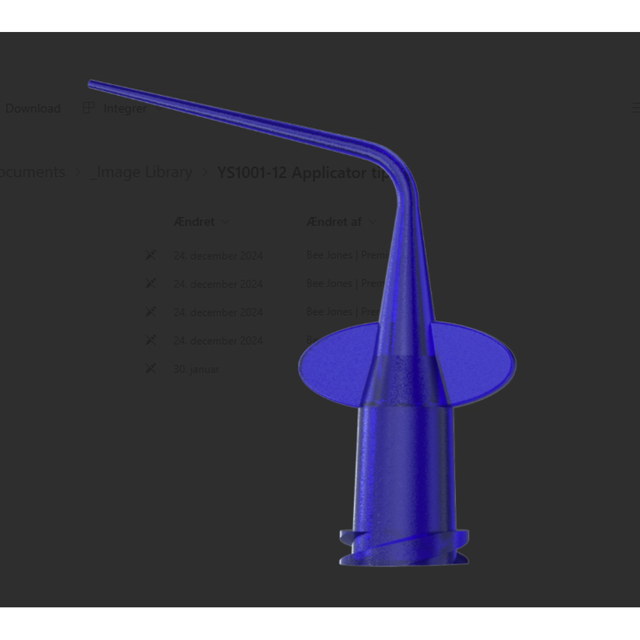 Premium Plus plastspidser, fleksible, G25, mørkeblå, 50 stk.