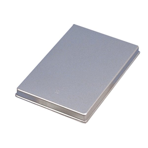 Directa låg til aluminiumsbakke, uperforeret, grå