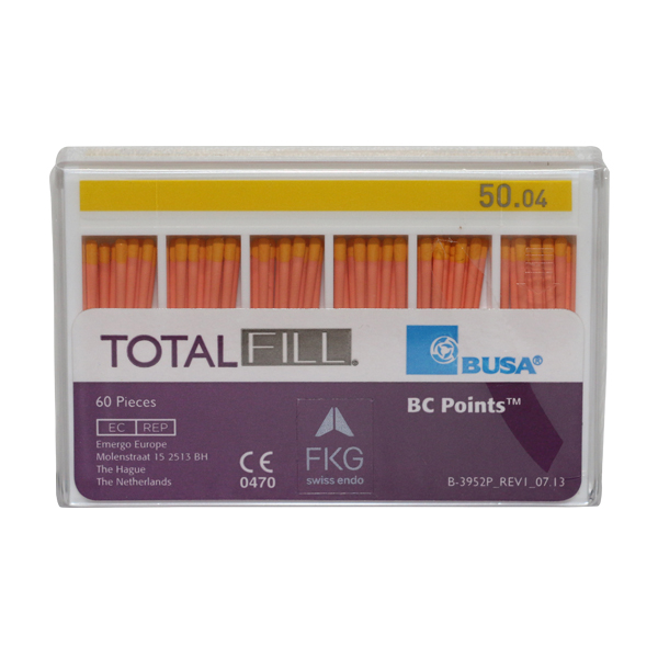 TotalFill BC Points guttapercha 50 .04, 60 stk.