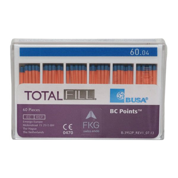 TotalFill BC Points guttapercha 60 .04, 60 stk.