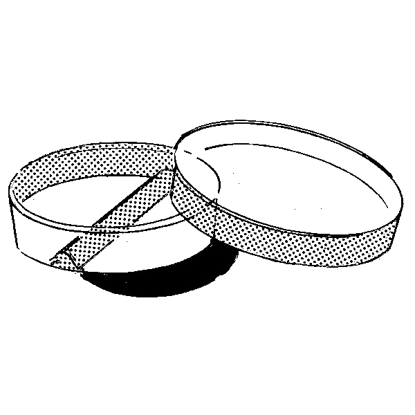 Petriskål 2-delt 100 x 20 mm