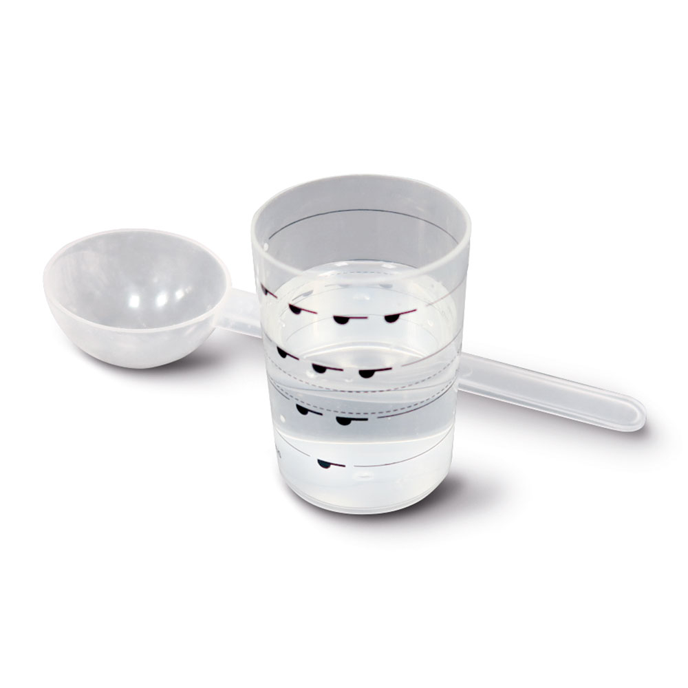 Alginoplast måleske og -bæger, sæt