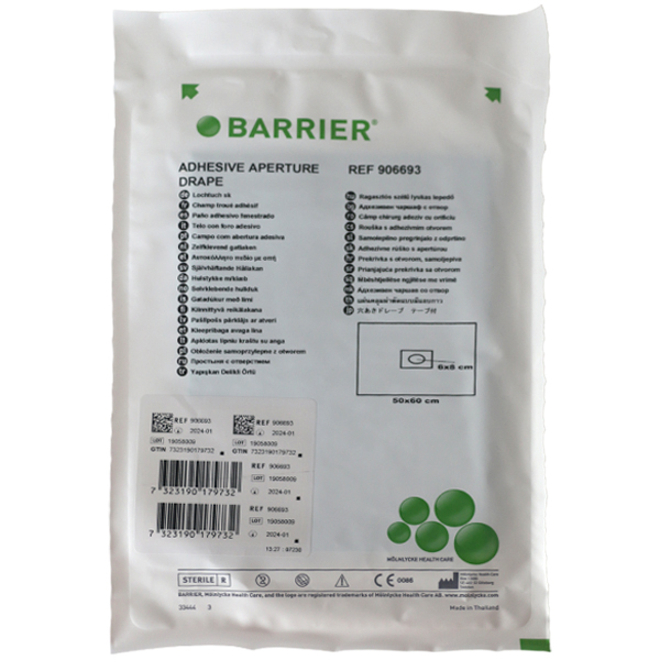 Mølnlycke hulstykke m/klæb 50 x 60 cm, stk.