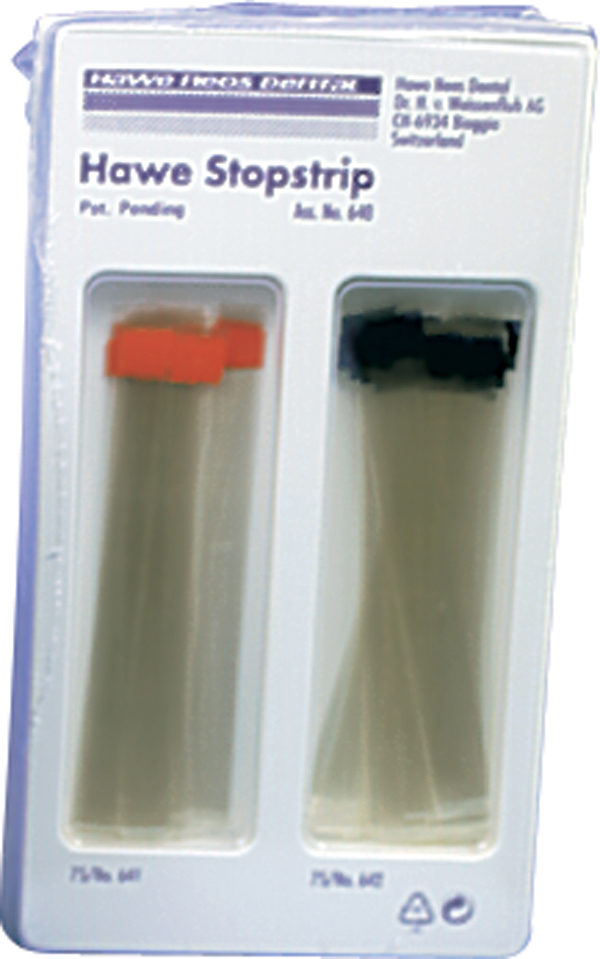 Hawe Stopstrip nr. 641, lige 8 mm, rød, 100 stk.