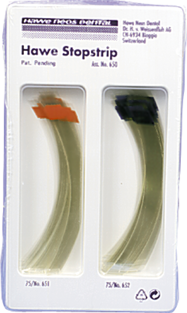 Hawe Stopstrip nr. 651, buede 8 mm rød, 100 stk.