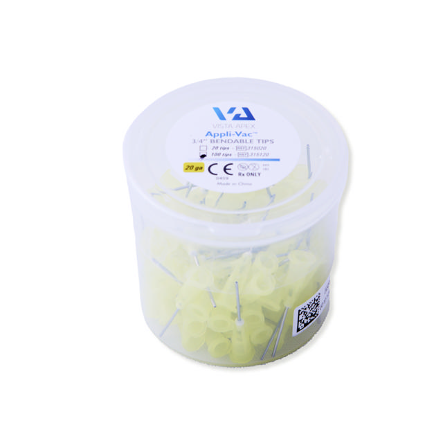Appli-Vac stumpe luer kanyler, 20G, 100 stk.