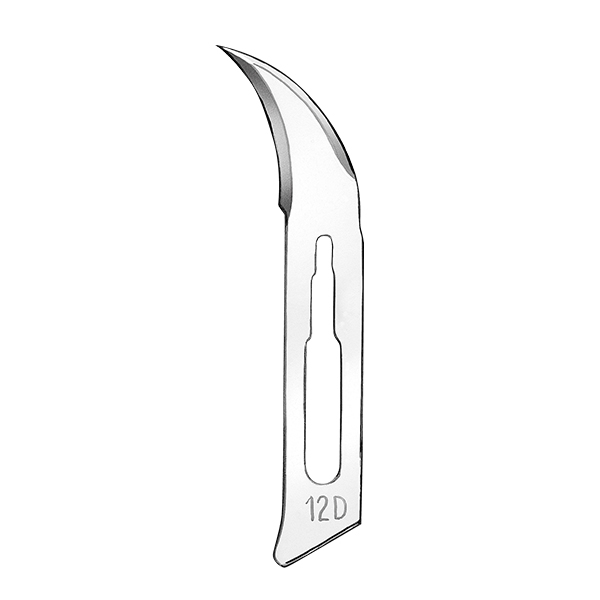 CM skalpelblade sterile nr. 12D, 100 stk.