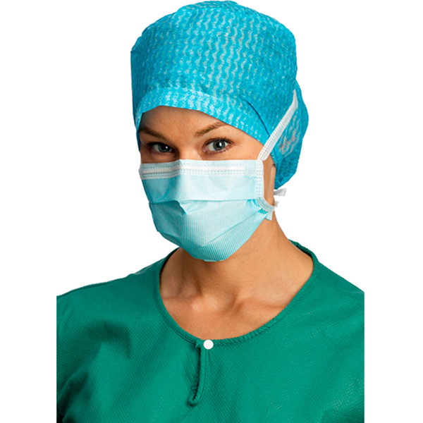 Barrier mundbind, type II m/bændler, blå, 60 stk.