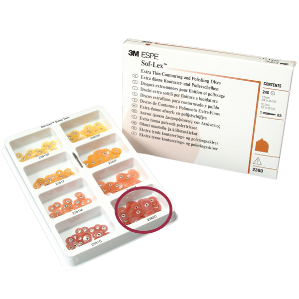 Sof-Lex XT Pop-On 2382C rød, 85 stk.