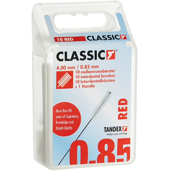 Tandex Classic interdentalb. ekstrafine røde, 10 stk