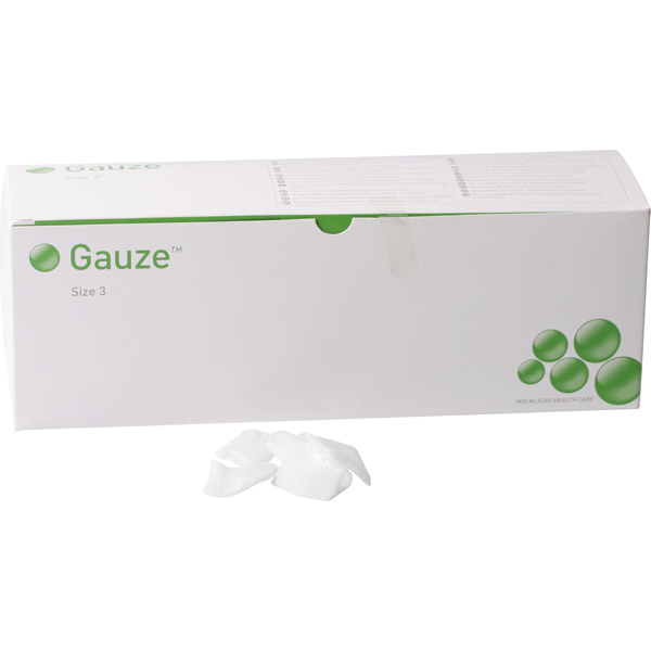 Gazetamponer sterile nr. 3, flade, 350 stk.