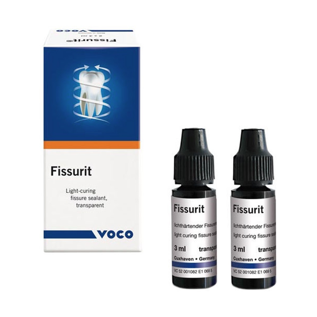 Fissurit fissurforsegling, klar, i flaske, 2 x 3 ml