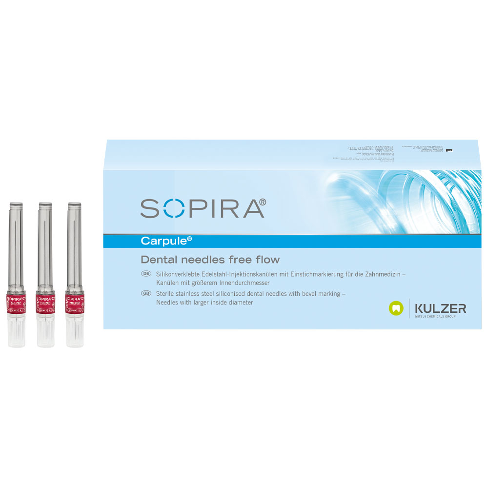 Sopira Free Flow kanyler 27G long, 38 mm, 100 stk.