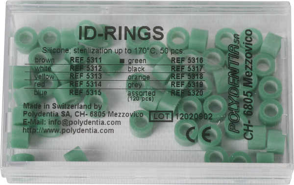 Farvemarkeringsringe grønne, 50 stk.