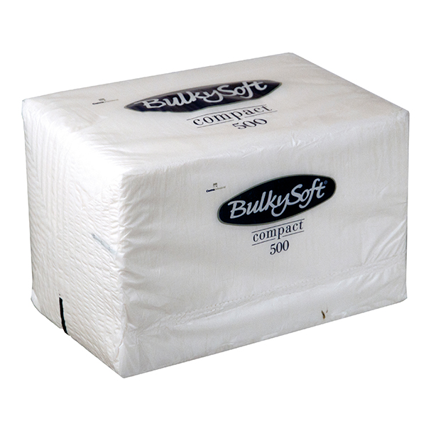 Frokostservietter hvide, 500 stk.