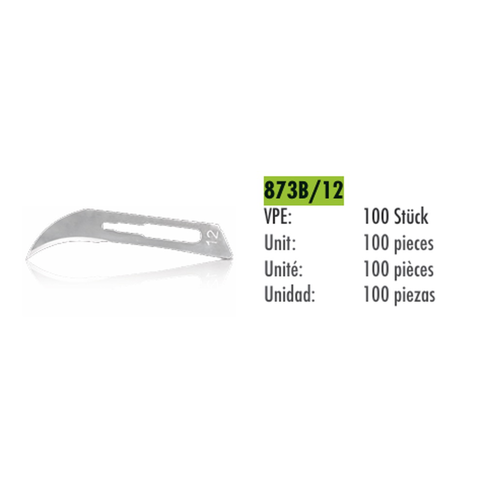CM skalpelblade sterile nr. 12, 100 stk.