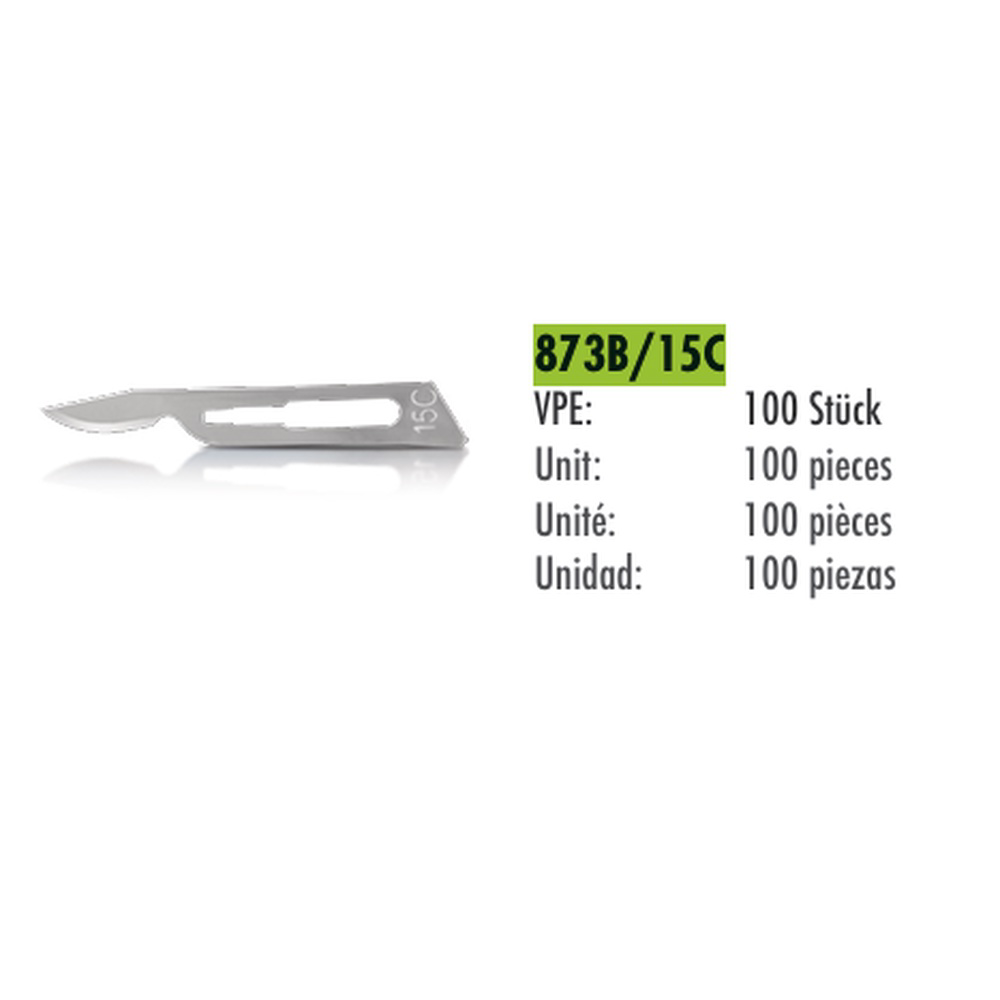 CM skalpelblade sterile nr. 15C,  100 stk.
