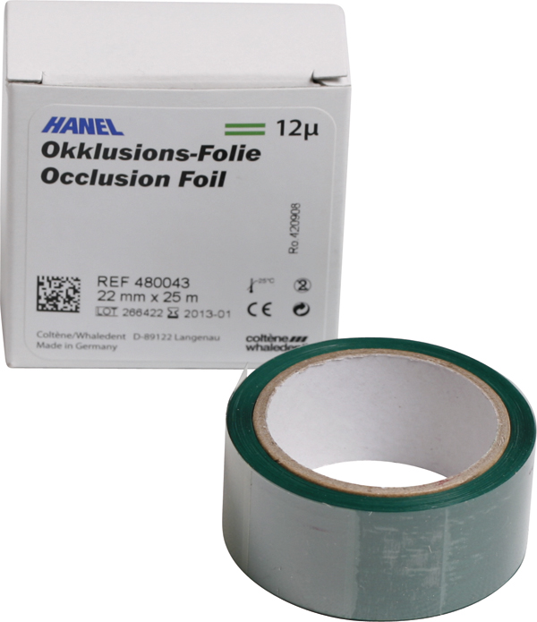 Hanel artikulationsfolie 22 mm, ds grøn, stk.