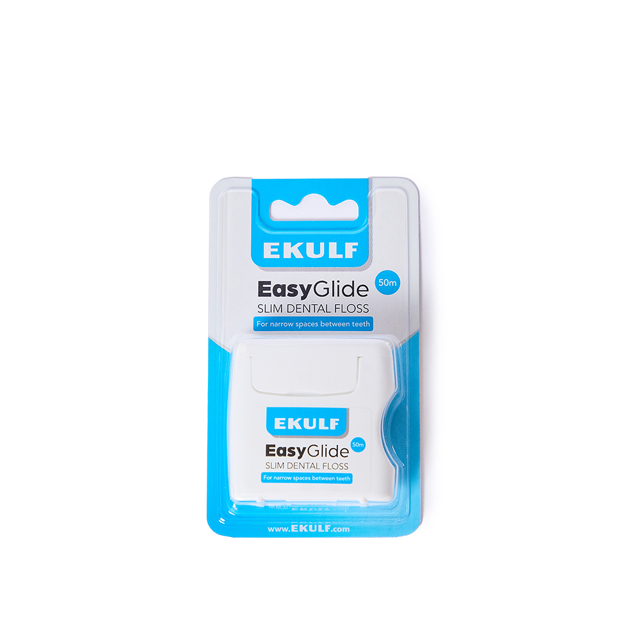 Ekulf EasyGlide Slim Dental Floss tandtråd, 50 m