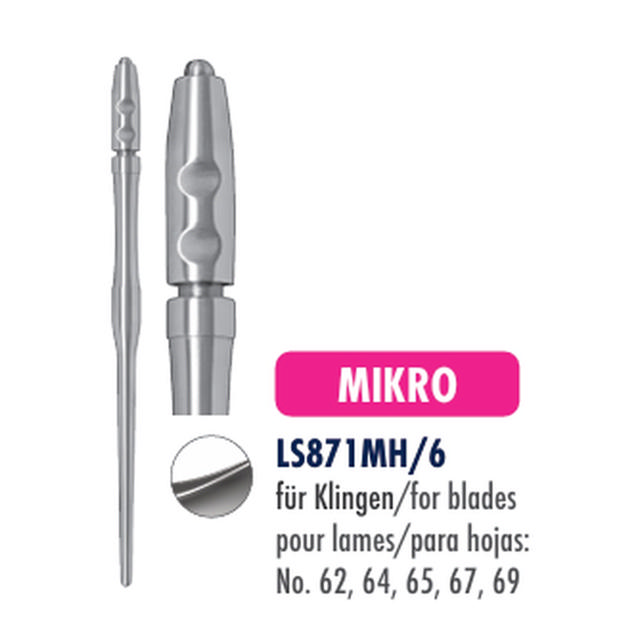CM MIKRO skalpelskaft, stk