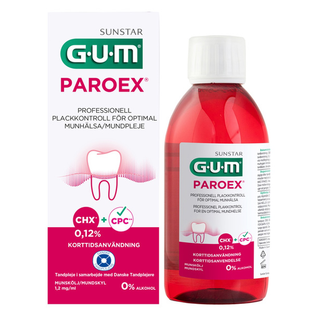 GUM Paroex mundskyl med 0,12% CHX, 300 ml