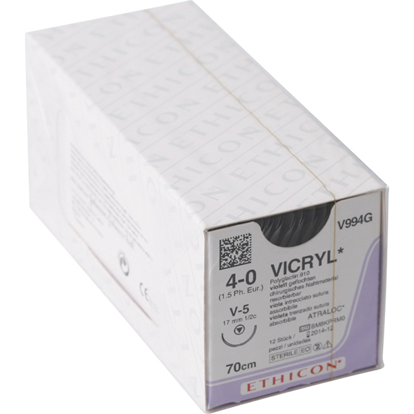 Ethicon sutur V994G 4-0 vicryl, 12 stk.