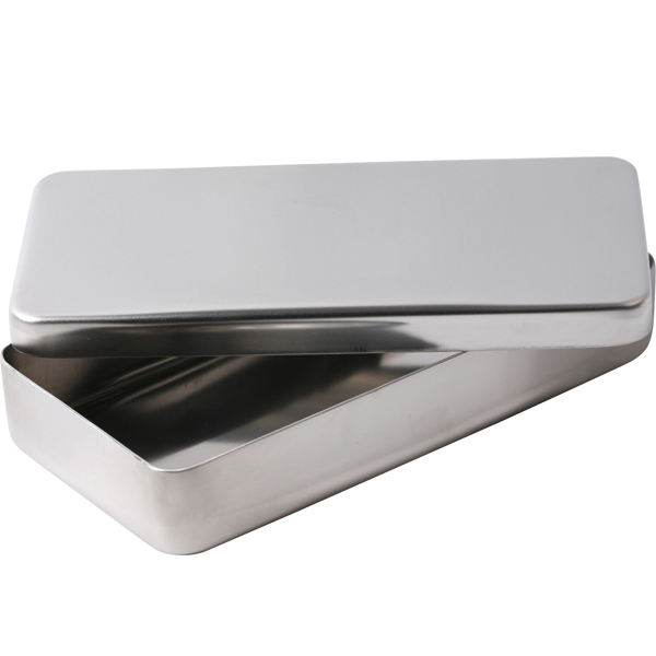 Nichrominox kassette rustfri stål 18x9x3 cm