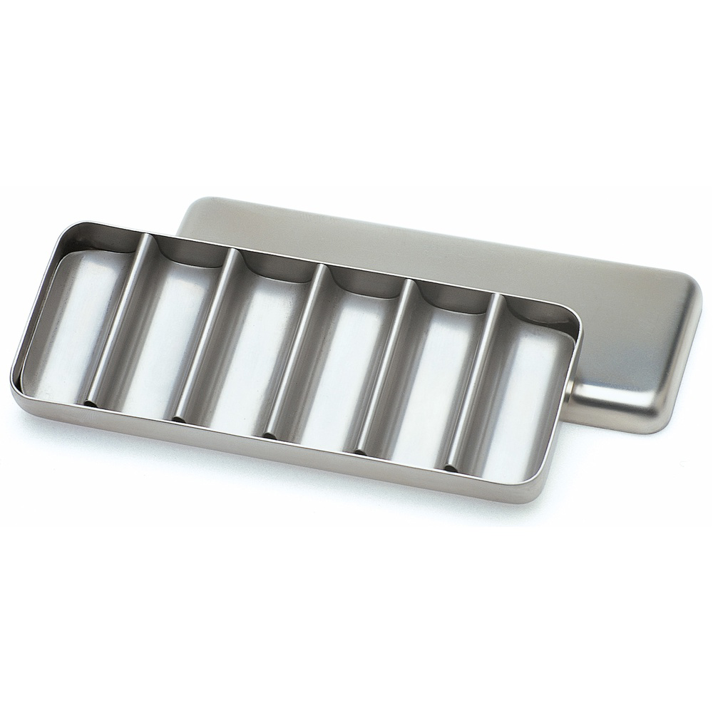 Nichrominox Endomodul boks m/6 rum og låg, grå alu.