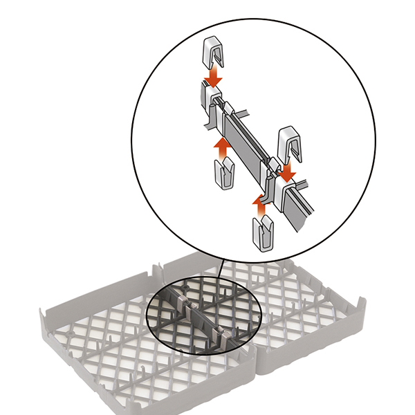 Clips til Practipal bakke, 2 stk.