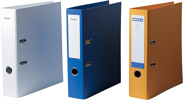 Ringbind, A4 m/75 mm ryg og 2 huller, hvid 