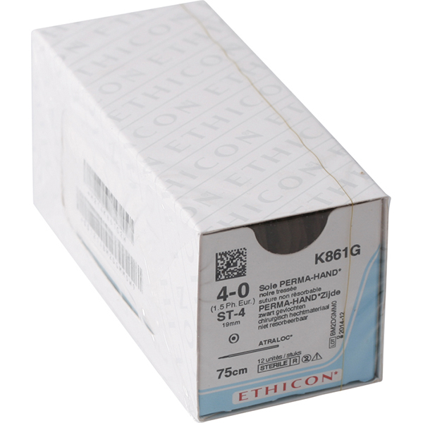 Ethicon sutur K861H 4-0 silke, 36 stk.