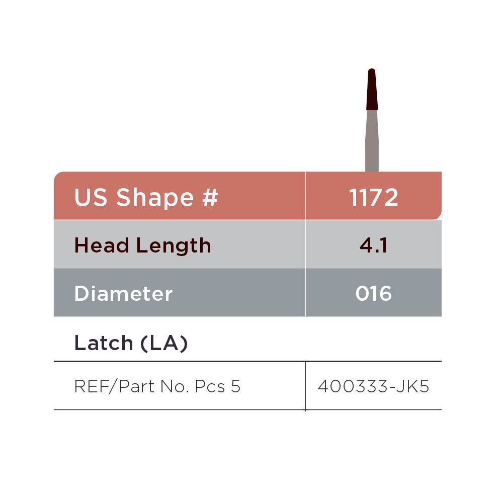 Jet HM bor konisk RA (LA) 1172 016, 5 stk.
